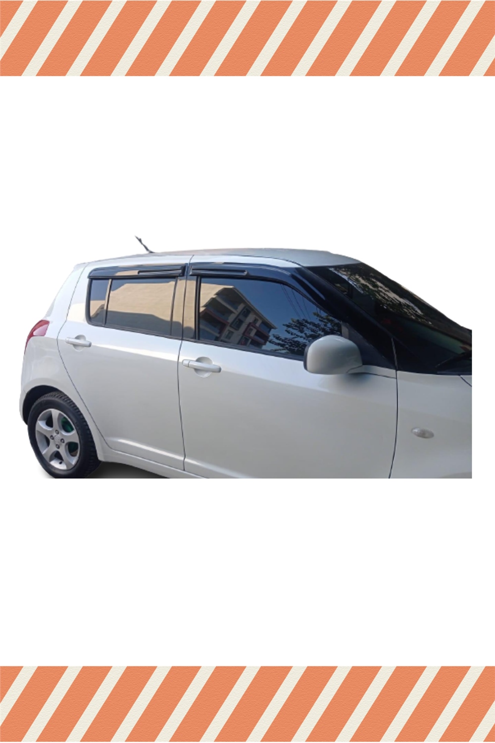 Suzuki Şwift 2006-2017 Modellerine Özel 4Lü Mügen Tip Cam Rüzgarlığı