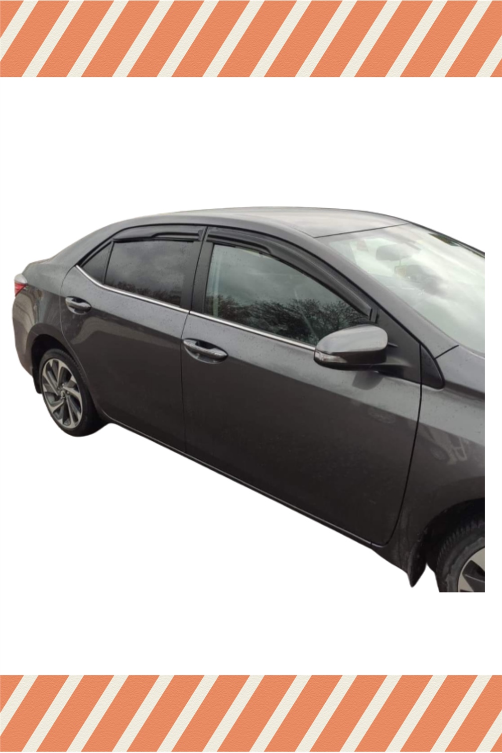 Toyota Corolla 2013-2018 Modellerine Özel 4Lü Mügen Tip Cam Rüzgarlığı