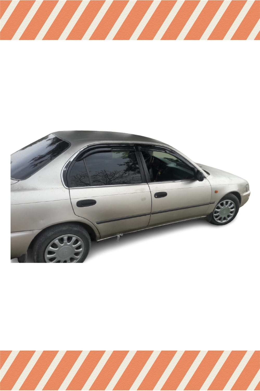Toyota Corolla Efsane Kasa 1993-1998 Modellerine Özel 4Lü Mügen Tip Cam Rüzgarlığı