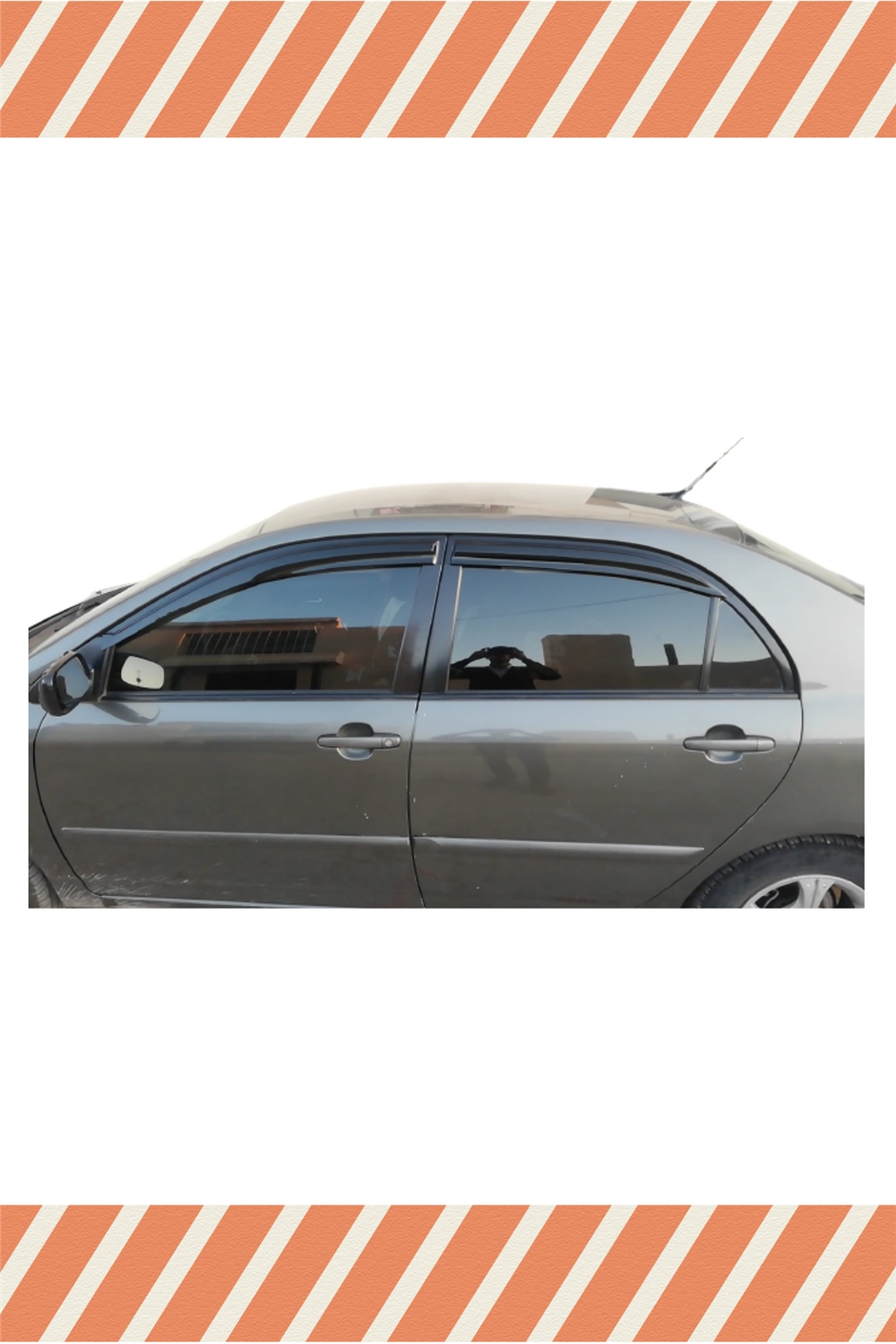 Toyota Corolla Sedan 2001-2007 Modellerine Özel 4Lü Mügen Tip Cam Rüzgarlığı