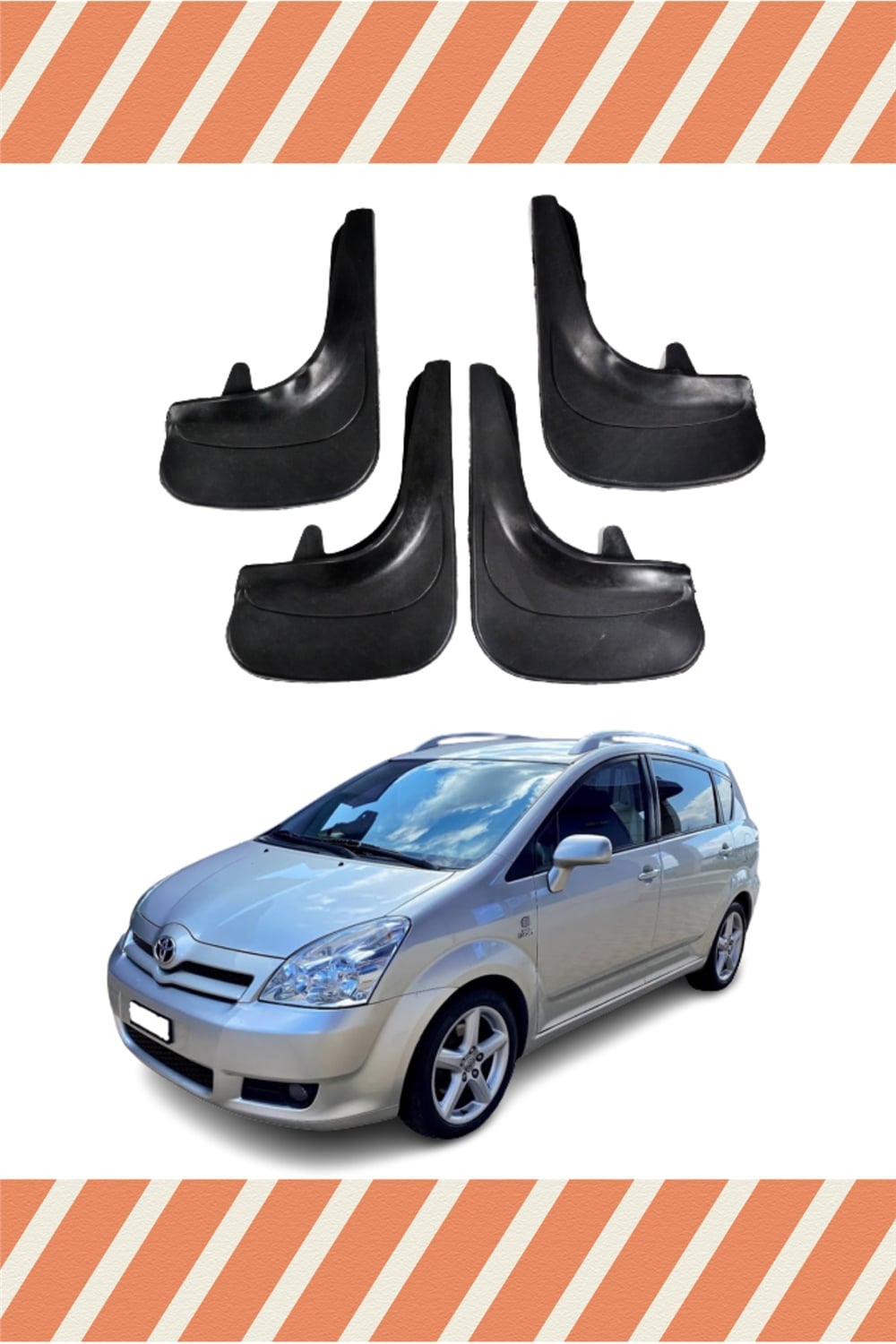 Toyota Verso 2004-2009 4Lü Tozluk Çamurluk Paçalık 