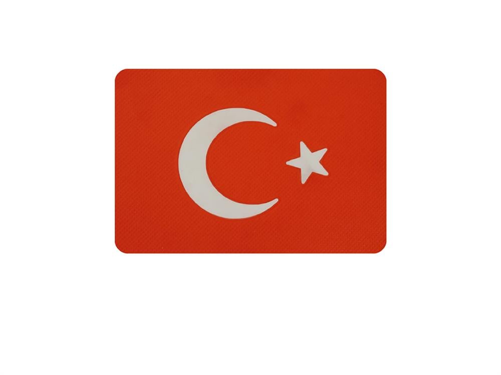 Türk Bayrağı Kaydırmaz Gögüs Pedi 