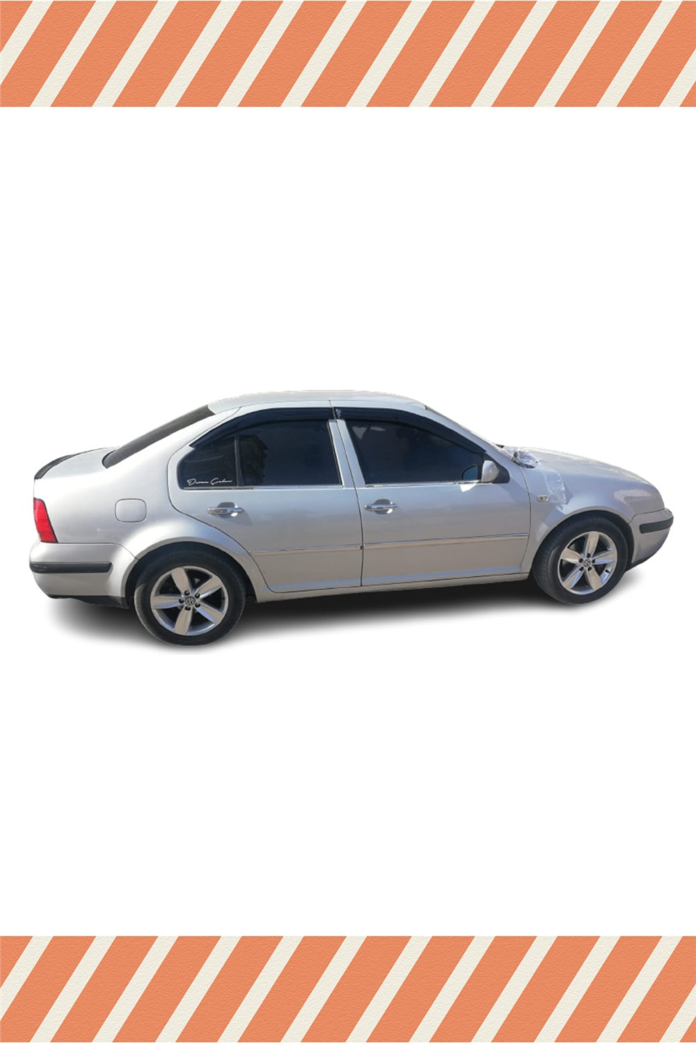Volkswagen Bora Tüm  Modellerine Özel 4Lü Mügen Tip Cam Rüzgarlığı