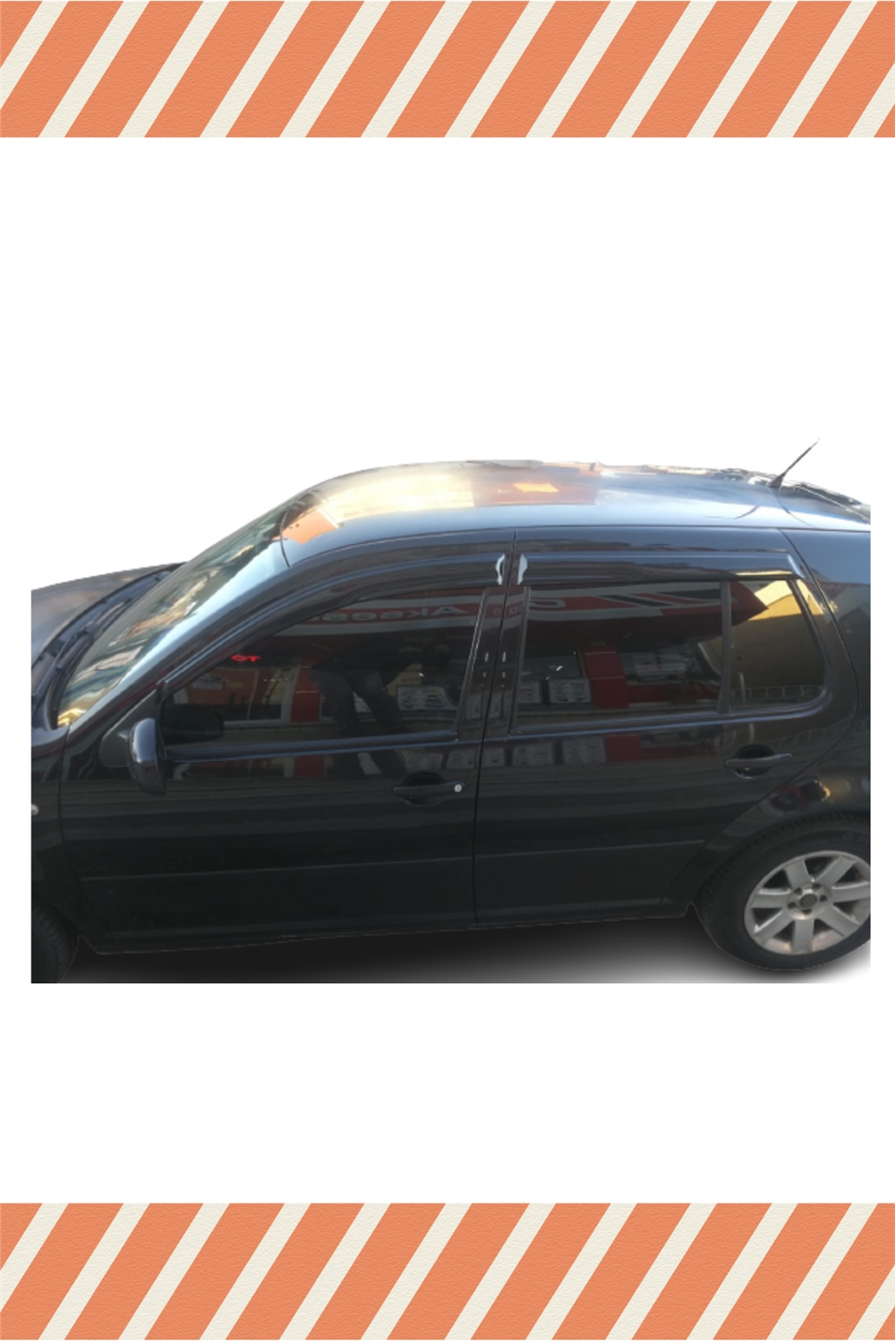 Volkswagen Golf 4 Hb 1998-2004 Modellerine Özel 4Lü Mügen Tip Cam Rüzgarlığı