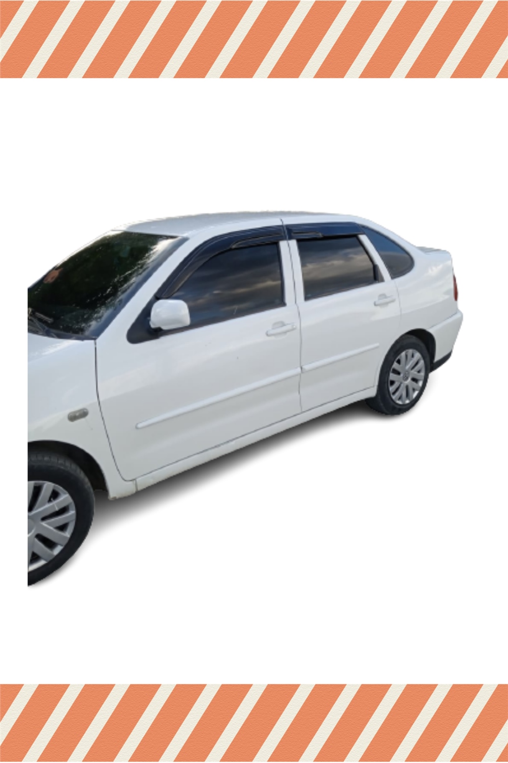 Volkswagen Polo Sedan Classic 1996-2001 Modellerine Özel 4Lü Mügen Tip Cam Rüzgarlığı