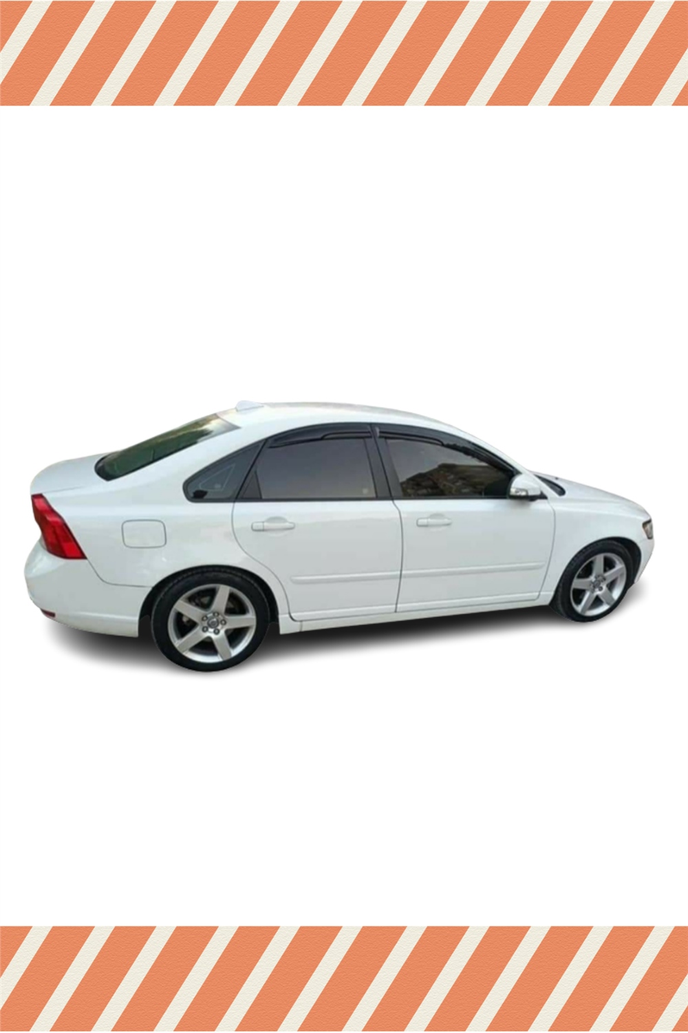 Volvo S40 2004-2012 Modellerine Özel 4Lü Mügen Tip Cam Rüzgarlığı