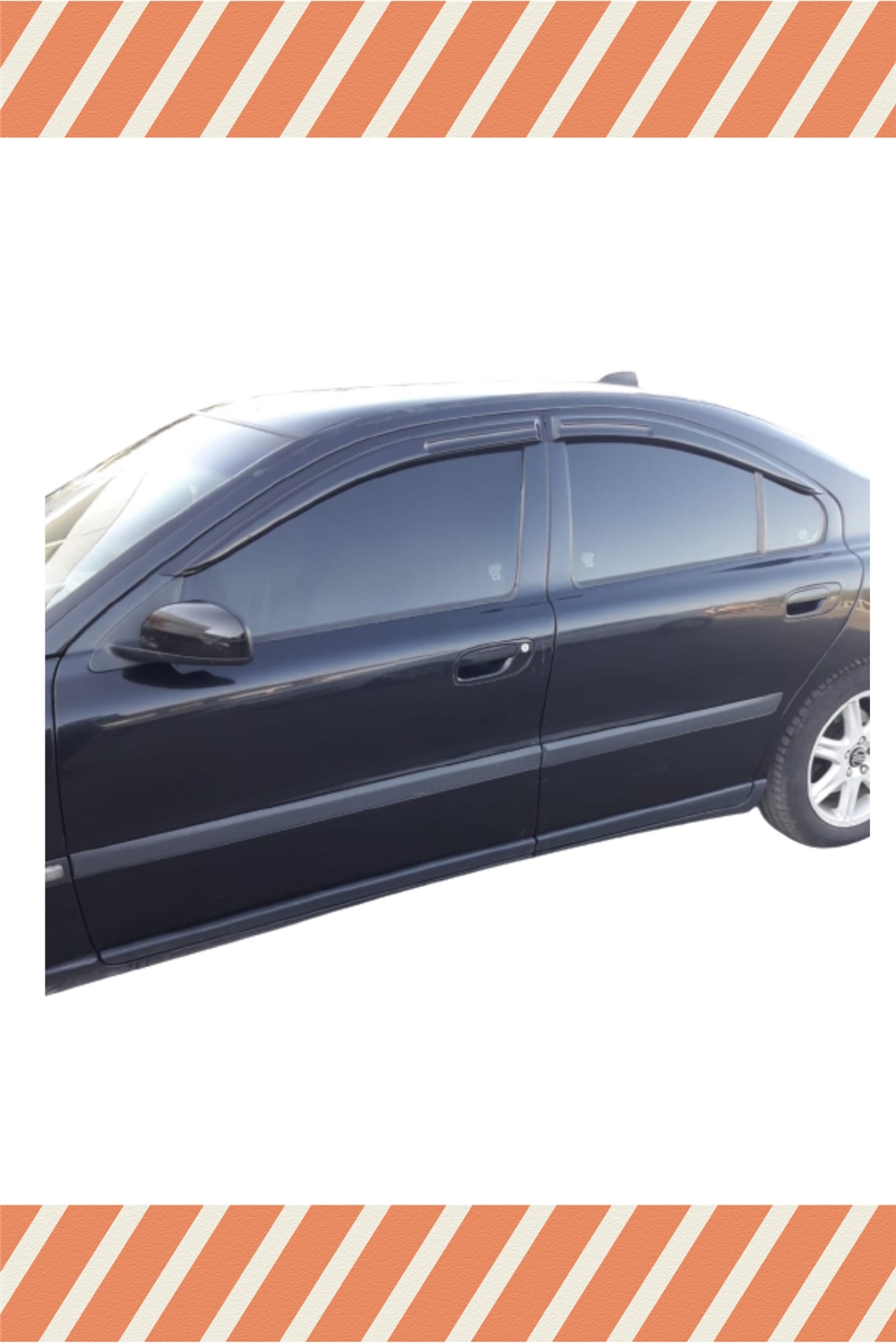 Volvo S60 2001-2010 Modellerine Özel 4Lü Mügen Tip Cam Rüzgarlığı