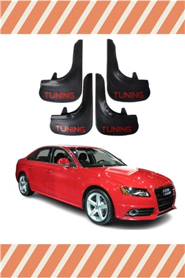Audi A4 4Lü Tunıng Yazılı Tozluk Çamurluk Paçalık