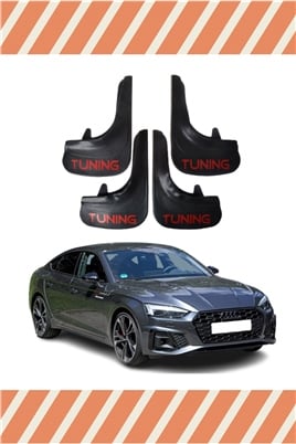 Audi A5 4Lü Tunıng Yazılı Tozluk Çamurluk Paçalık