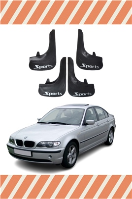Bmw E46 Uyumlu Sports Yazılı 4Lü Tozluk Çamurluk Paçalık