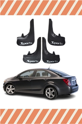 Chevolet Aveo Sd 2011 Ve Sonrası Sports Yazılı 4Lü Tozluk Çamurluk Paçalık