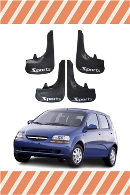 Chevrolet Aveo Hb 2005-2011 Uyumlu Sports Yazılı 4Lü Tozluk Çamurluk Paçalık