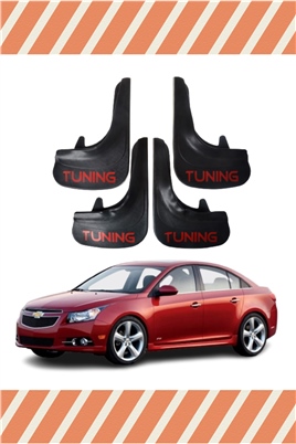 Chevrolet Cruze Sedan  Tunıng Yazılı  4Lü Tozluk Çamurluk Paçalık
