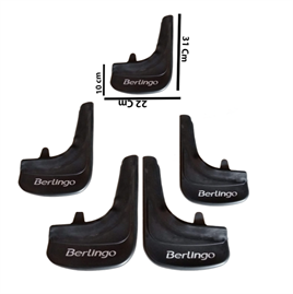 Citroen Berlingo 2008-2018 4Lü Berlingo yazılı Tozluk Çamurluk Paçalık