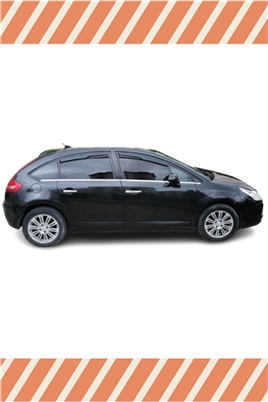 Citroen C-4 2004-2011 Modellerine Özel 4Lü Mügen Tip Cam Rüzgarlığı