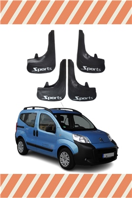 Citroen Nemo Sports Yazılı 4Lü Tozluk Çamurluk Paçalık
