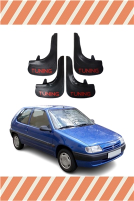 Citroen Saxo Tunıng Yazılı 4Lü Tozluk Çamurluk Paçalık