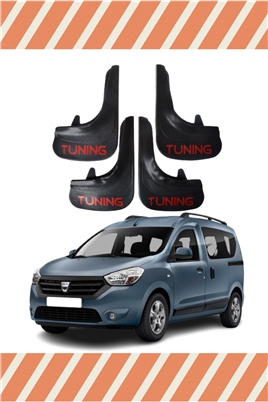 Dacia Dokker Tüm Kasalar Tunıng Yazılı 4Lü Tozluk Çamurluk Paçalık