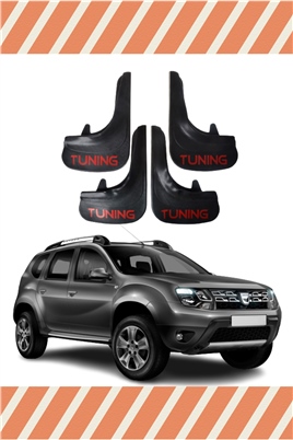 Dacia Duster 2010-2017 Tunıng Yazılı 4Lü Tozluk Çamurluk Paçalık