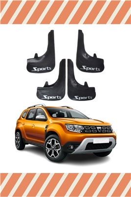Dacia Duster 2017 Ve Sonrası Sports Yazılı 4Lü Tozluk Çamurluk Paçalık