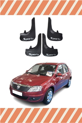 Dacia Logan 2004-2012 4Lü Sports Yazılı Tozluk Çamurluk Paçalık 