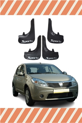 Dacia Sandero 2007-2012 Sports Yazılı 4Lü Tozluk Çamurluk Paçalık