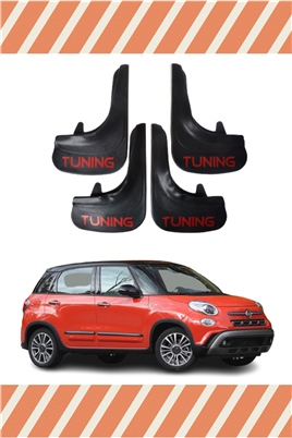 Fiat 500L Tunıng Yazılı 4Lü Tozluk Çamurluk Paçalık 