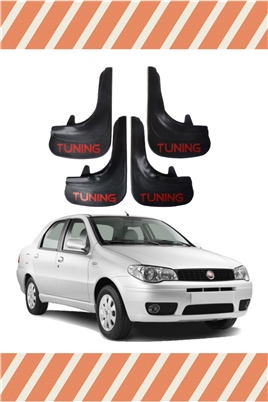 Fiat Albea-1 Tunıng Yazılı 4Lü Tozluk Çamurluk Paçalık 