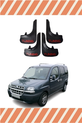 Fiat Doblo 2000-2010 Tuning Yazılı 4Lü Tozluk Çamurluk Paçalık 