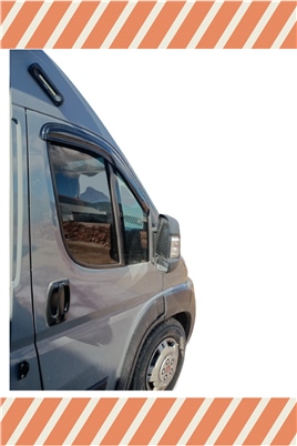 Fiat Ducato 2006-2017 Modellerine Özel 2Li Mügen Tip Cam Rüzgarlığı