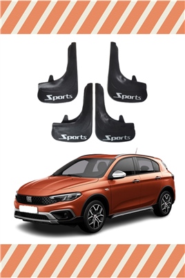 Fiat Egea Cross Tüm Kasalar  Sports Yazılı 4Lü Tozluk Çamurluk Paçalık 