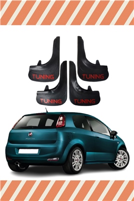 Fiat Punto Tunıng Yazılı 4Lü Tozluk Çamurluk Paçalık  