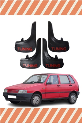 Fiat Uno Tunıng Yazılı 4Lü Tozluk Çamurluk Paçalık   