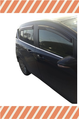 Ford B-Max Tüm  Modellerine Özel 4Lü Mügen Tip Cam Rüzgarlığı