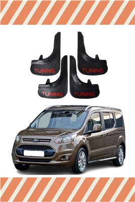Ford Connect 4 Kapı 14 Ve Sonrası Tunıng Yazılı 4Lü Tozluk Çamurluk Paçalık    