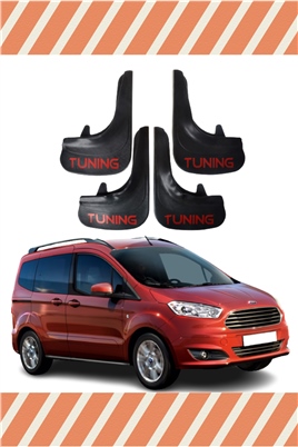 Ford Courier Tunıng Yazılı 4Lü Tozluk Çamurluk Paçalık    