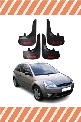 Ford Fiesta 2002-2009 Tunıng Yazılı 4Lü Tozluk Çamurluk Paçalık    