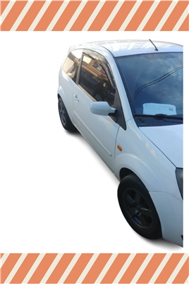 Ford Fiesta Van 2005 Ve Sonrası Modellerine Özel 2Li Mügen Tip Cam Rüzgarlığı