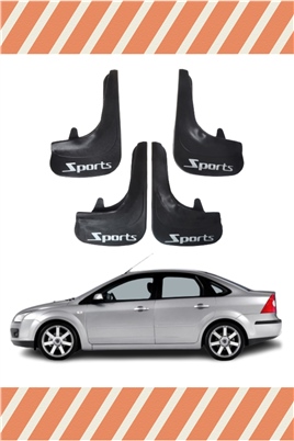 Ford Focus 2 Sd 2005-2011  Sports Yazılı 4Lü Tozluk Çamurluk Paçalık     