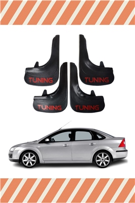 Ford Focus 2 Sd 2005-2011 Tunıng Yazılı 4Lü Tozluk Çamurluk Paçalık     