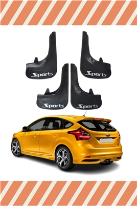 Ford Focus 3 Hb 2011-2015 Sports Yazılı 4Lütozluk Çamurluk Paçalık     