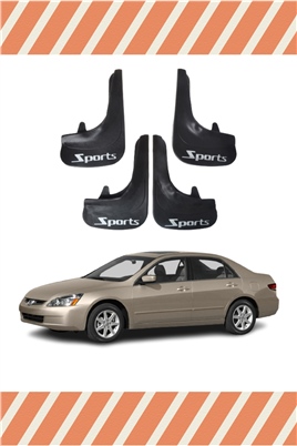 Honda Accord 2003-2008 Sports Yazılı 4Lü Tozluk Çamurluk Paçalık       