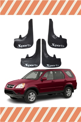 Honda Cr-V 2002-2007  Sports Yazılı 4Lü Tozluk Çamurluk Paçalık   