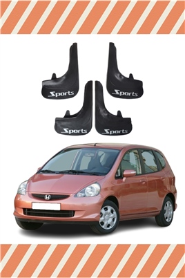 Honda Jazz 2002-2008 Sports Yazılı 4Lü Tozluk Çamurluk Paçalık    