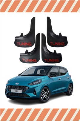 Hundai İ10 Tunıng Yazılı 4Lü Tozluk Çamurluk Paçalık   