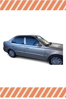 Hyundai Accent Admira 2003-2006 Modellerine Özel 4Lü Mügen Tip Cam Rüzgarlığı