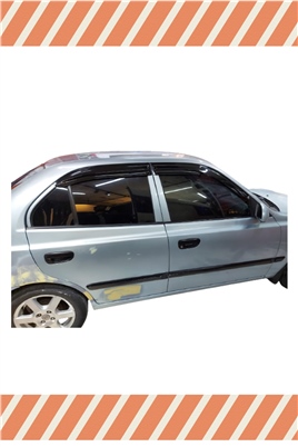Hyundai Accent Admira 2003-2006 Modellerine Özel 4Lü Mügen Tip Cam Rüzgarlığı