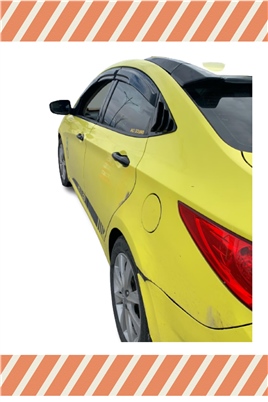 Hyundai Accent Blue 2011 Ve Sonrası Modellerine Özel 4Lü Mügen Tip Cam Rüzgarlığı