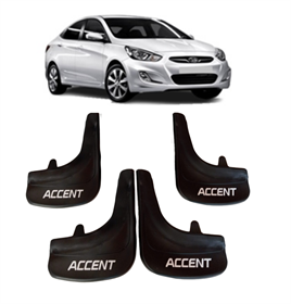 Hyundai Accent Blue Accent yazılı 4Lü Tozluk Çamurluk Paçalık