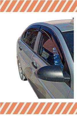 Hyundai Accent Era  2005-2011 Modellerine Özel 4Lü Mügen Tip Cam Rüzgarlığı